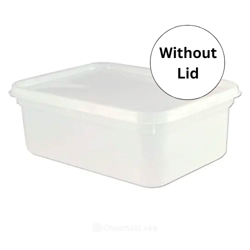 4 Litre Rectangular Containers Ice Cream C13 1pcs