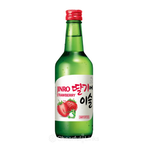 Hite Jinro Strawberry Soju 13% 360ml 韓國真露士多啤梨味燒酒