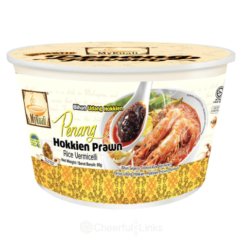 Mykuali Penang Spicy Prawn Rice Vermicelli 90g 檳城香辣蝦湯碗裝米粉