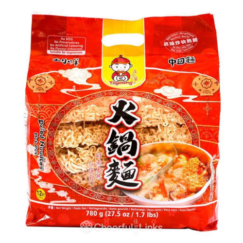 TOYOUNG Dried Noodle (Hot Pot) 780g 土小洋牌火鍋面