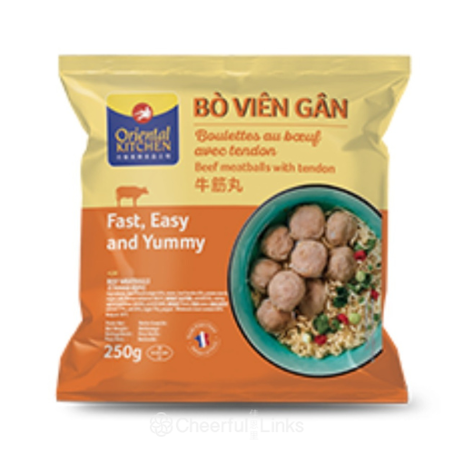 Oriental Kitchen Beef Meat Ball with Tendon 250g 萬興牛筋丸
