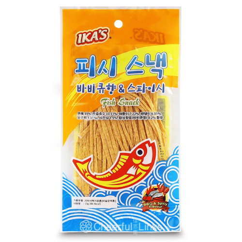 IKA's Fish Snack BBQ & Spicy Flavour (13g*6) 漁家辣燒烤味香魚絲