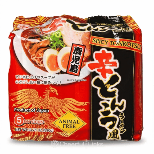 Higashimaru Spicy Tonkotsufu Kagoshima Ramen 5*78g 日本鹿兒島 香辣豚骨拉麵