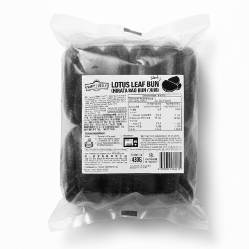 TYJ Happy Belly Lotus Leaf Bun - Black (10) 430g 第一家 竹炭刈包
