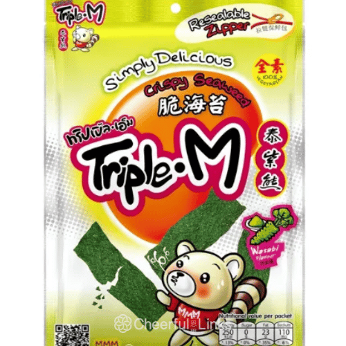 Triple M Crispy Seaweed Wasabi 35g 泰紫熊芥末味脆海苔