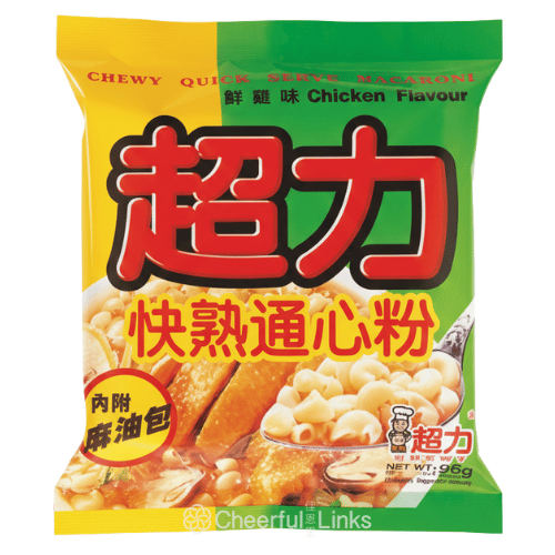 Chewy Quick Serve Macaroni Chicken Flavour 96g 超力快熟通心粉 (鮮雞味)