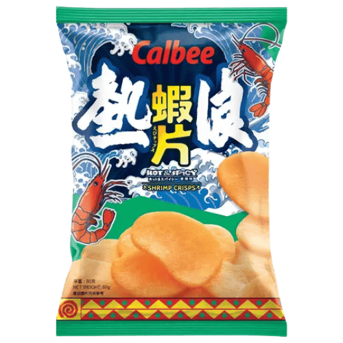 Calbee Shrimp Crackers - Ethnicans HK Hot & Spicy Flavour 40g 卡樂B熱浪香辣味煆片