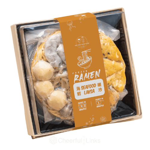 WNGF Frozen Singapore Seafood Laksa Ramen 800g 冷凍新加坡海鮮叻沙拉麵