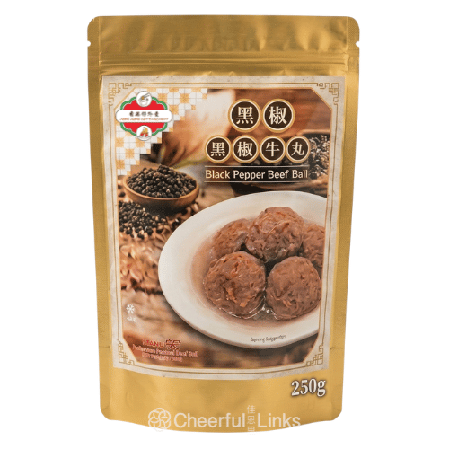 Hong Kong Boy Takeaway Beef Ball (Black Pepper) 250g 香港仔外賣 黑椒牛丸