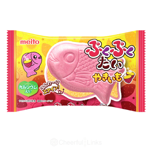 Meito Fish Shape Choco Baked Sweet Potato Flavour Wafer 16.5g 名糖 鯛魚燒-烤地瓜口味
