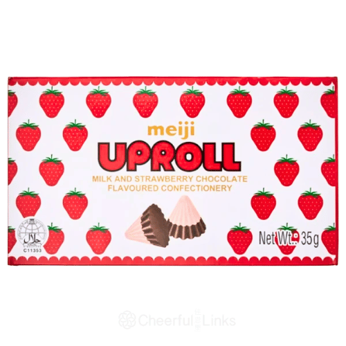 Meiji Uproll (Milk & Strawberry Chocolate) 35g