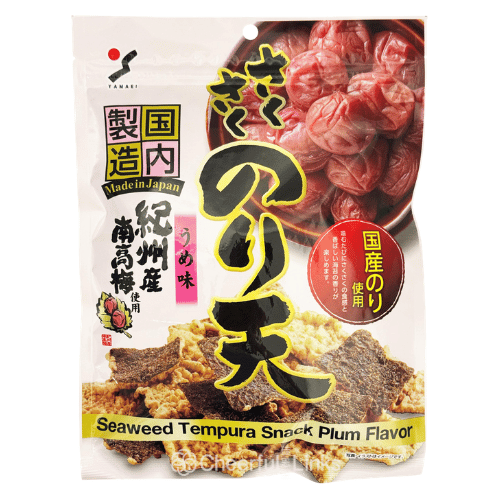 Yamaei Crunchy Tempura Seaweed Plum Flavour 70g 香脆天婦羅梅口味