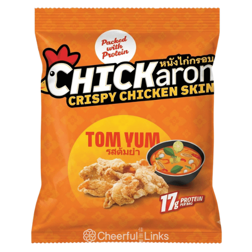 Chickaron Crispy Chicken Skin - Tom Yum 40g 脆皮雞皮 - 冬蔭功味